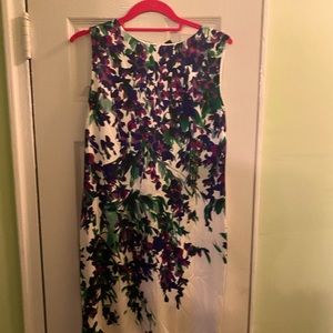 St. John white multi dress in size 2